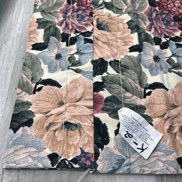 Vintage Six Permanent Press Drapery Floral Valance Curtains Made In USA - Picture 3 of 7